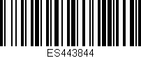Código de barras (EAN, GTIN, SKU, ISBN): 'ES443844'
