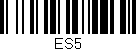 Código de barras (EAN, GTIN, SKU, ISBN): 'ES5'