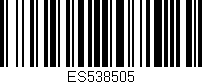 Código de barras (EAN, GTIN, SKU, ISBN): 'ES538505'