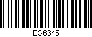 Código de barras (EAN, GTIN, SKU, ISBN): 'ES6645'