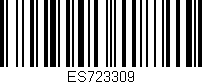 Código de barras (EAN, GTIN, SKU, ISBN): 'ES723309'