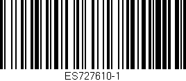 Código de barras (EAN, GTIN, SKU, ISBN): 'ES727610-1'