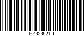 Código de barras (EAN, GTIN, SKU, ISBN): 'ES833921-1'