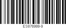 Código de barras (EAN, GTIN, SKU, ISBN): 'ES876988-9'