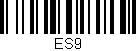 Código de barras (EAN, GTIN, SKU, ISBN): 'ES9'