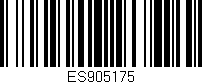 Código de barras (EAN, GTIN, SKU, ISBN): 'ES905175'