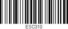 Código de barras (EAN, GTIN, SKU, ISBN): 'ESC310'