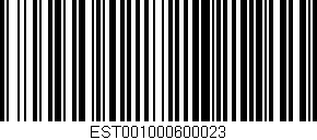 Código de barras (EAN, GTIN, SKU, ISBN): 'EST001000600023'