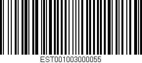 Código de barras (EAN, GTIN, SKU, ISBN): 'EST001003000055'
