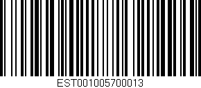 Código de barras (EAN, GTIN, SKU, ISBN): 'EST001005700013'