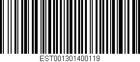 Código de barras (EAN, GTIN, SKU, ISBN): 'EST001301400119'