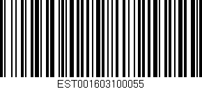 Código de barras (EAN, GTIN, SKU, ISBN): 'EST001603100055'