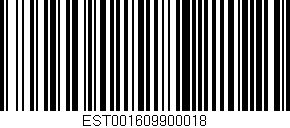 Código de barras (EAN, GTIN, SKU, ISBN): 'EST001609900018'