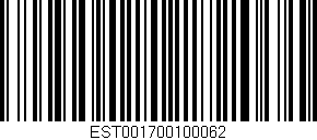 Código de barras (EAN, GTIN, SKU, ISBN): 'EST001700100062'