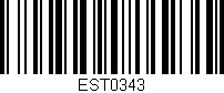 Código de barras (EAN, GTIN, SKU, ISBN): 'EST0343'