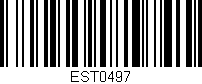 Código de barras (EAN, GTIN, SKU, ISBN): 'EST0497'