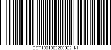 Código de barras (EAN, GTIN, SKU, ISBN): 'EST1001002200022/M'