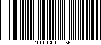 Código de barras (EAN, GTIN, SKU, ISBN): 'EST1001603100056'