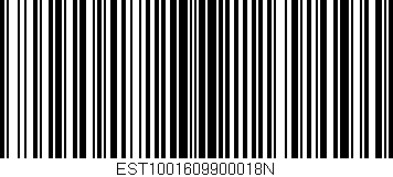 Código de barras (EAN, GTIN, SKU, ISBN): 'EST1001609900018N'