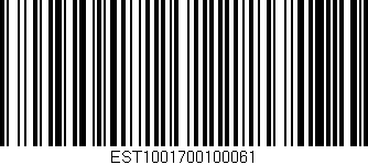 Código de barras (EAN, GTIN, SKU, ISBN): 'EST1001700100061'