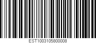 Código de barras (EAN, GTIN, SKU, ISBN): 'EST1003105800008'
