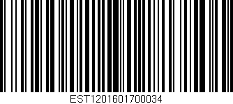Código de barras (EAN, GTIN, SKU, ISBN): 'EST1201601700034'