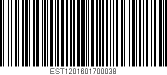 Código de barras (EAN, GTIN, SKU, ISBN): 'EST1201601700038'