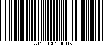 Código de barras (EAN, GTIN, SKU, ISBN): 'EST1201601700045'
