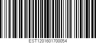 Código de barras (EAN, GTIN, SKU, ISBN): 'EST1201601700054'
