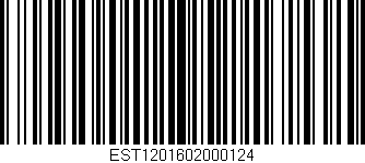 Código de barras (EAN, GTIN, SKU, ISBN): 'EST1201602000124'