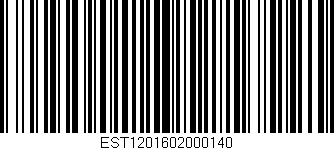 Código de barras (EAN, GTIN, SKU, ISBN): 'EST1201602000140'