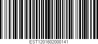Código de barras (EAN, GTIN, SKU, ISBN): 'EST1201602000141'