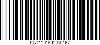 Código de barras (EAN, GTIN, SKU, ISBN): 'EST1201602000167'