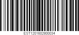 Código de barras (EAN, GTIN, SKU, ISBN): 'EST1201602800034'