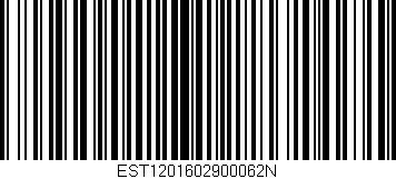 Código de barras (EAN, GTIN, SKU, ISBN): 'EST1201602900062N'