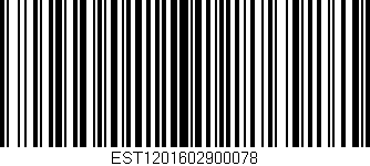 Código de barras (EAN, GTIN, SKU, ISBN): 'EST1201602900078'