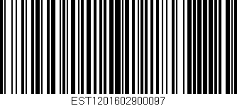 Código de barras (EAN, GTIN, SKU, ISBN): 'EST1201602900097'