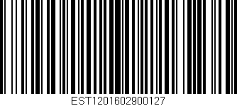 Código de barras (EAN, GTIN, SKU, ISBN): 'EST1201602900127'