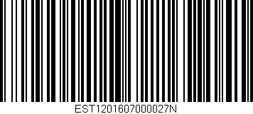 Código de barras (EAN, GTIN, SKU, ISBN): 'EST1201607000027N'