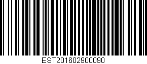 Código de barras (EAN, GTIN, SKU, ISBN): 'EST201602900090'