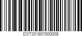 Código de barras (EAN, GTIN, SKU, ISBN): 'EST201607000008'
