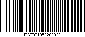 Código de barras (EAN, GTIN, SKU, ISBN): 'EST301952200029'