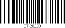 Código de barras (EAN, GTIN, SKU, ISBN): 'ET-2022B'