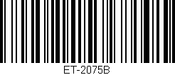 Código de barras (EAN, GTIN, SKU, ISBN): 'ET-2075B'