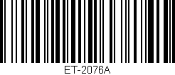 Código de barras (EAN, GTIN, SKU, ISBN): 'ET-2076A'