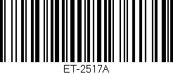 Código de barras (EAN, GTIN, SKU, ISBN): 'ET-2517A'