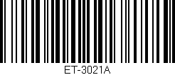Código de barras (EAN, GTIN, SKU, ISBN): 'ET-3021A'