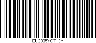 Código de barras (EAN, GTIN, SKU, ISBN): 'EU2035YQT/3A'