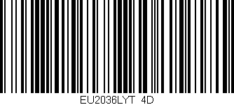 Código de barras (EAN, GTIN, SKU, ISBN): 'EU2036LYT/4D'