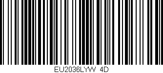 Código de barras (EAN, GTIN, SKU, ISBN): 'EU2036LYW/4D'
